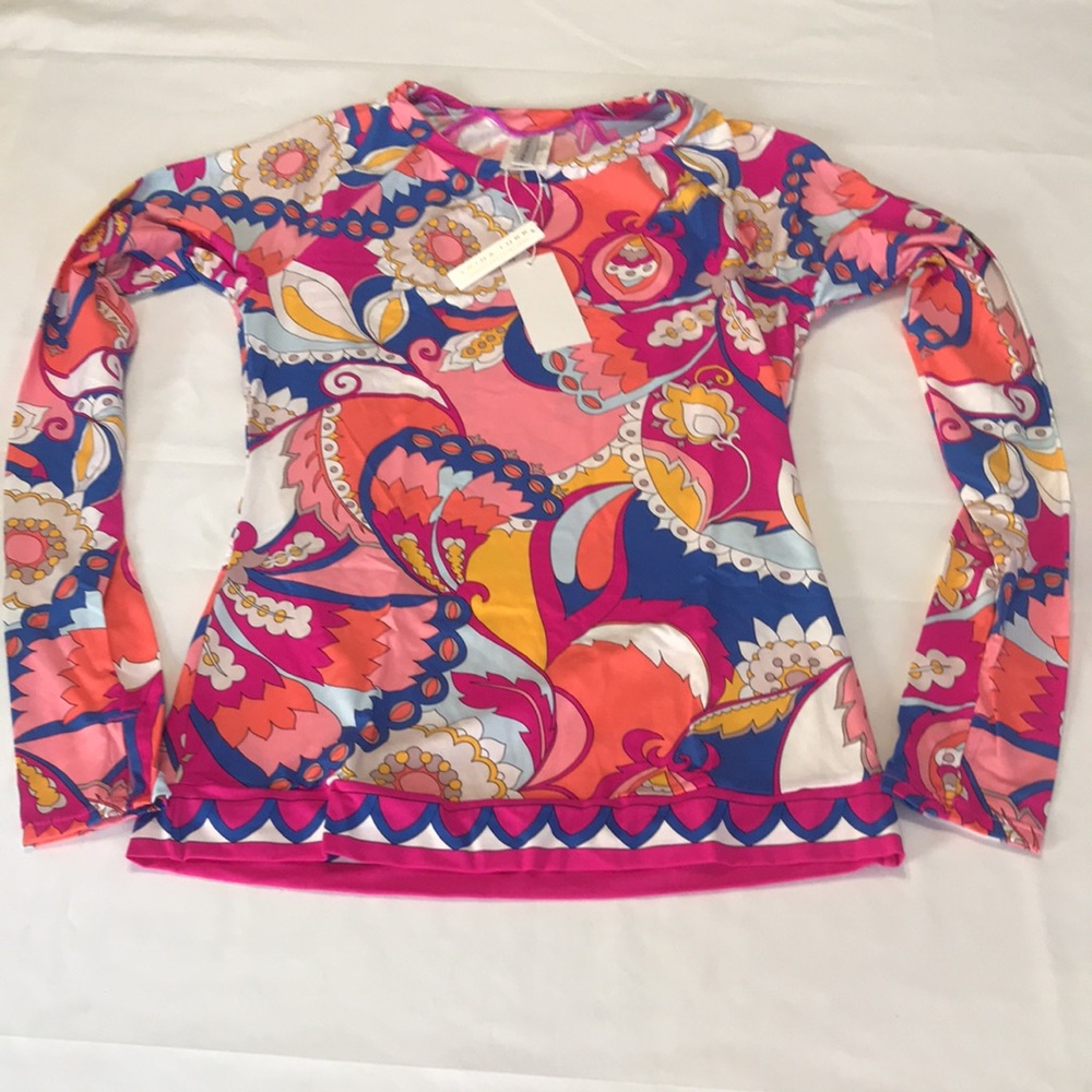 Trina Turk Sevilla Swim Shirt Long Sleeve  NWT - Picture 9 of 14